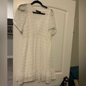 Elegant White Mini Dress